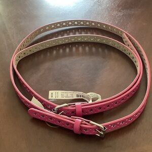 Target Pink Kids Belt with Star Design ( Bundle 2 items)